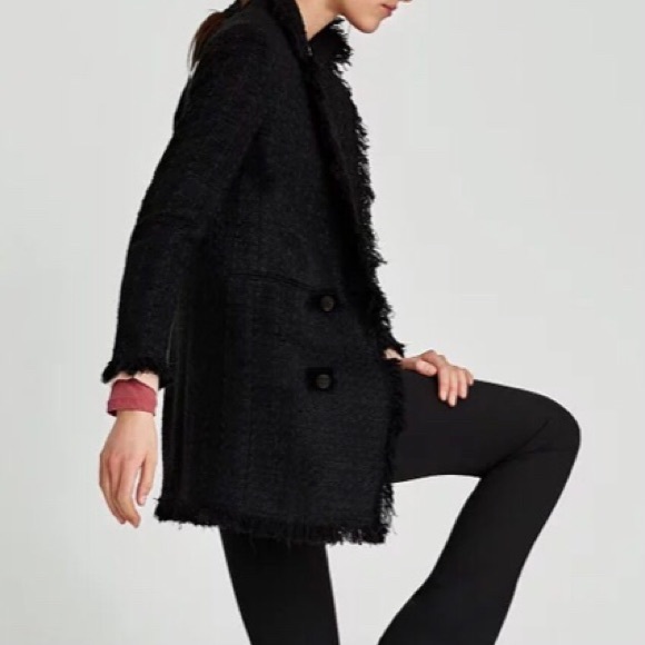 3/4 Length Tweed Coat - Picture 2 of 7